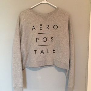 Cropped Aeropostale Crewneck Sweater